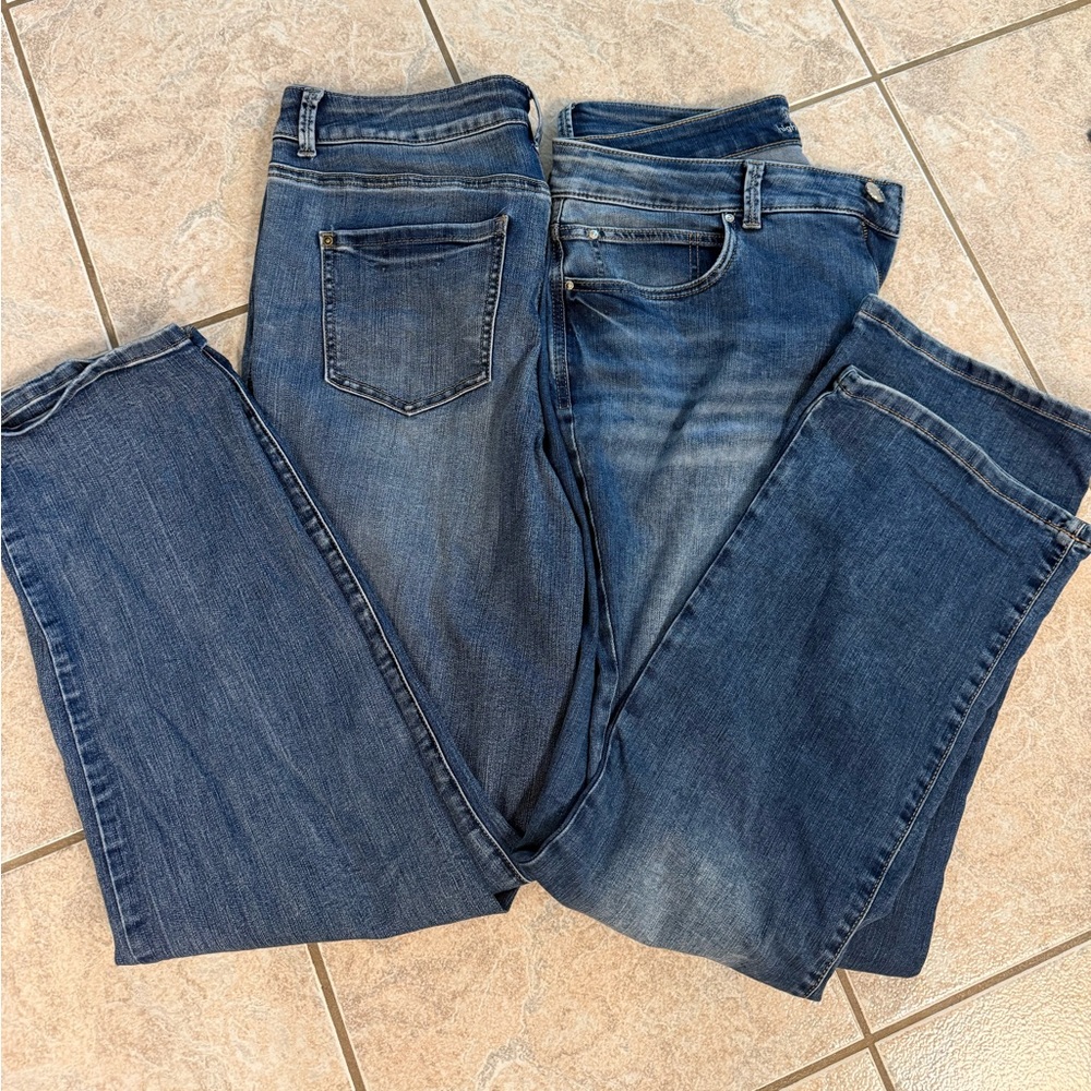 Classic Blue Denim Jeans - 2 pair